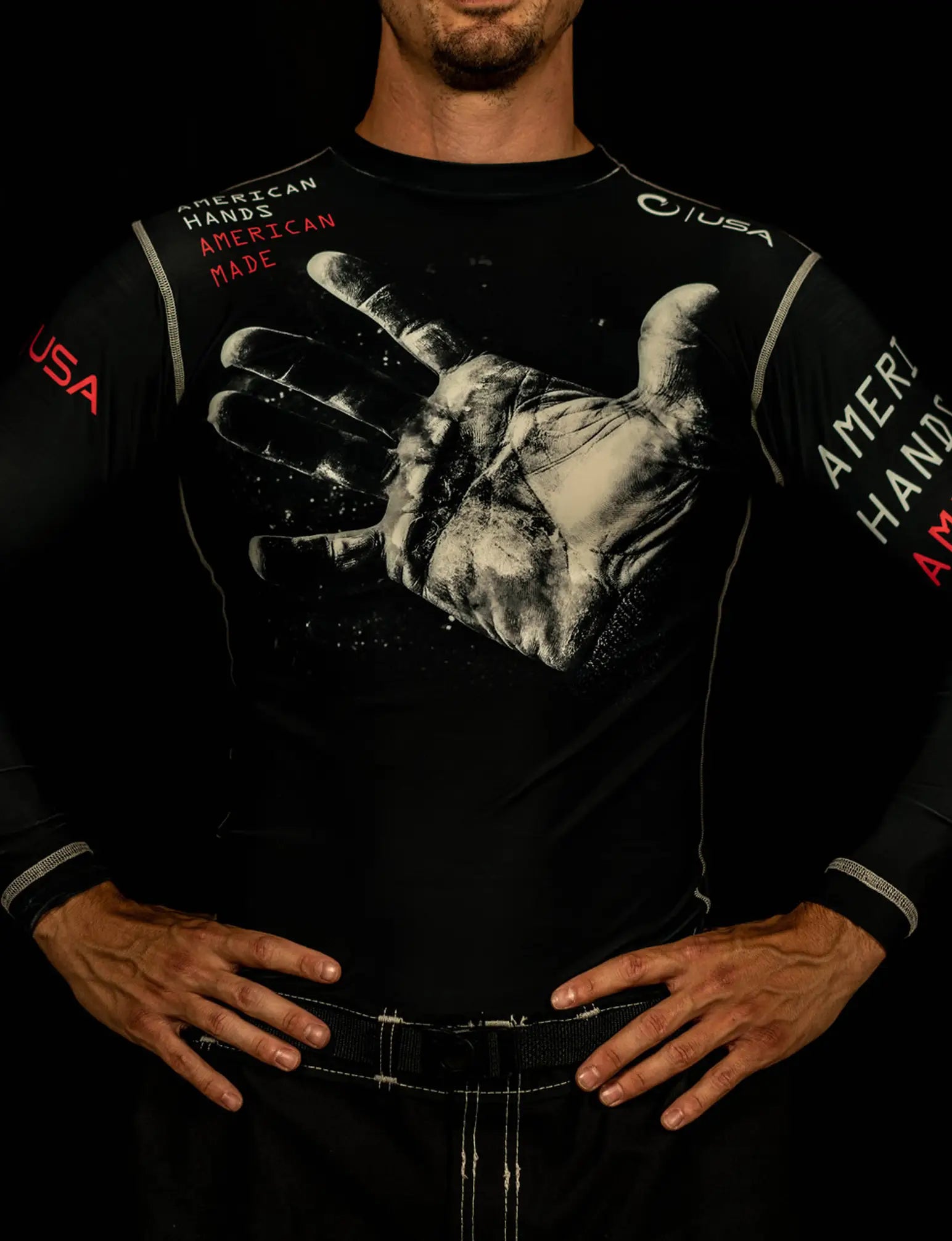 JOCKO HANDS LS COMPRESSION FIT RASHGUARD - Image 3