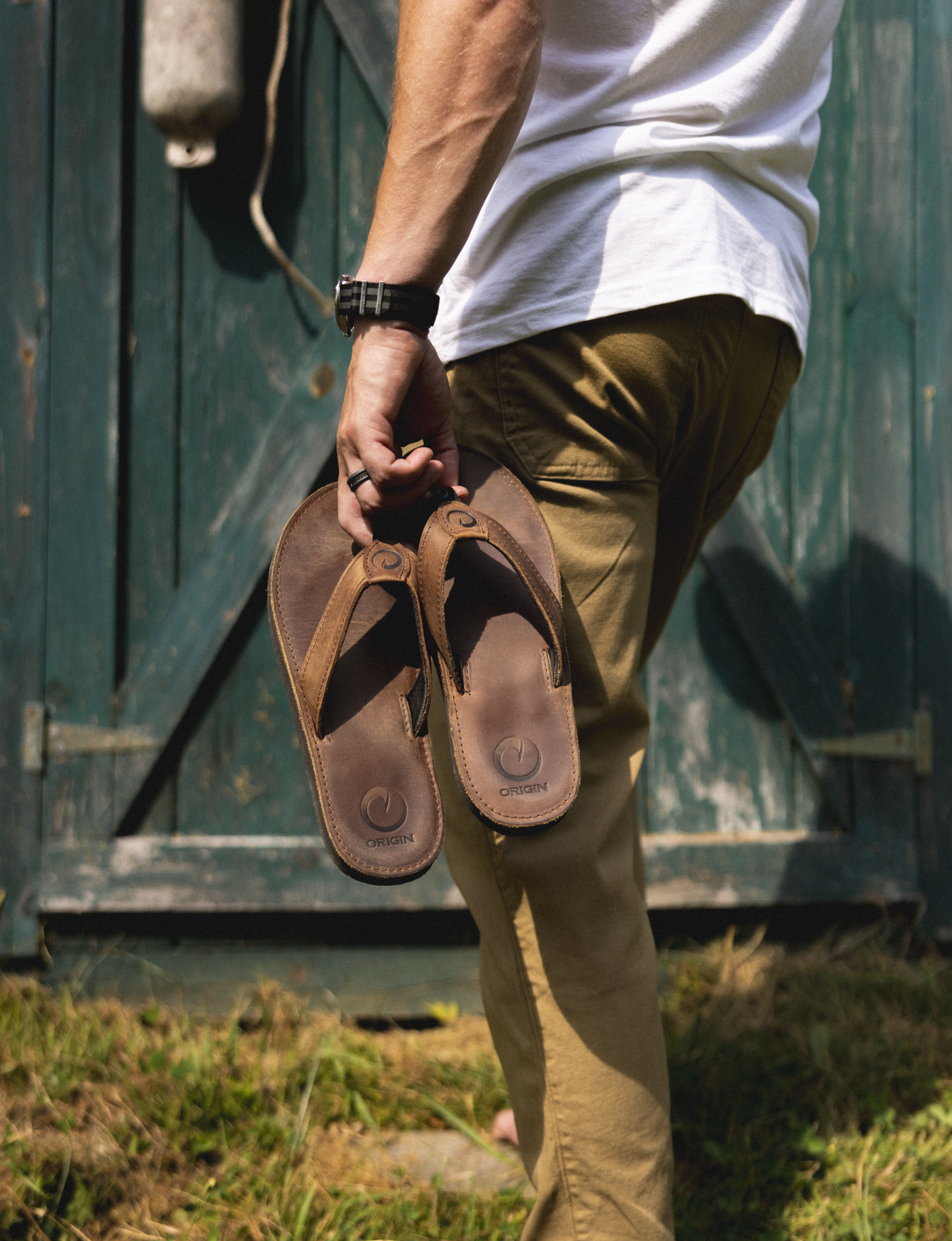 Origin? Built By Freedom? Flop Leather Sandal - Image 19