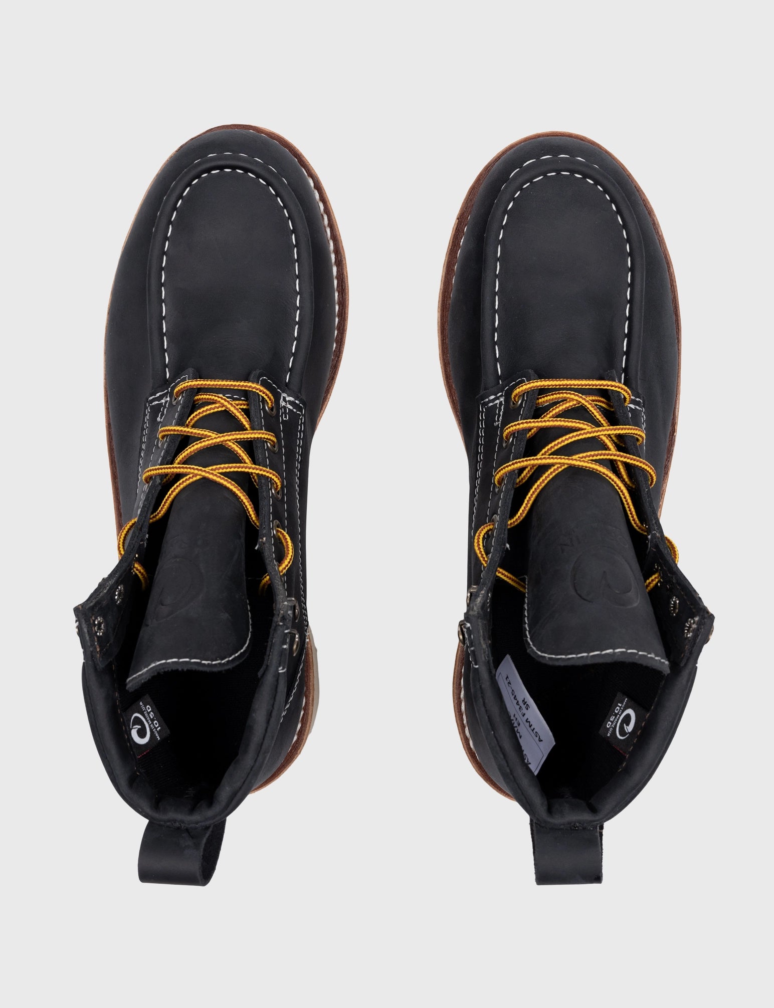 MAINE MOC STEEL TOE BOOT 6 - NATURAL WEDGE SOLE - Image 10