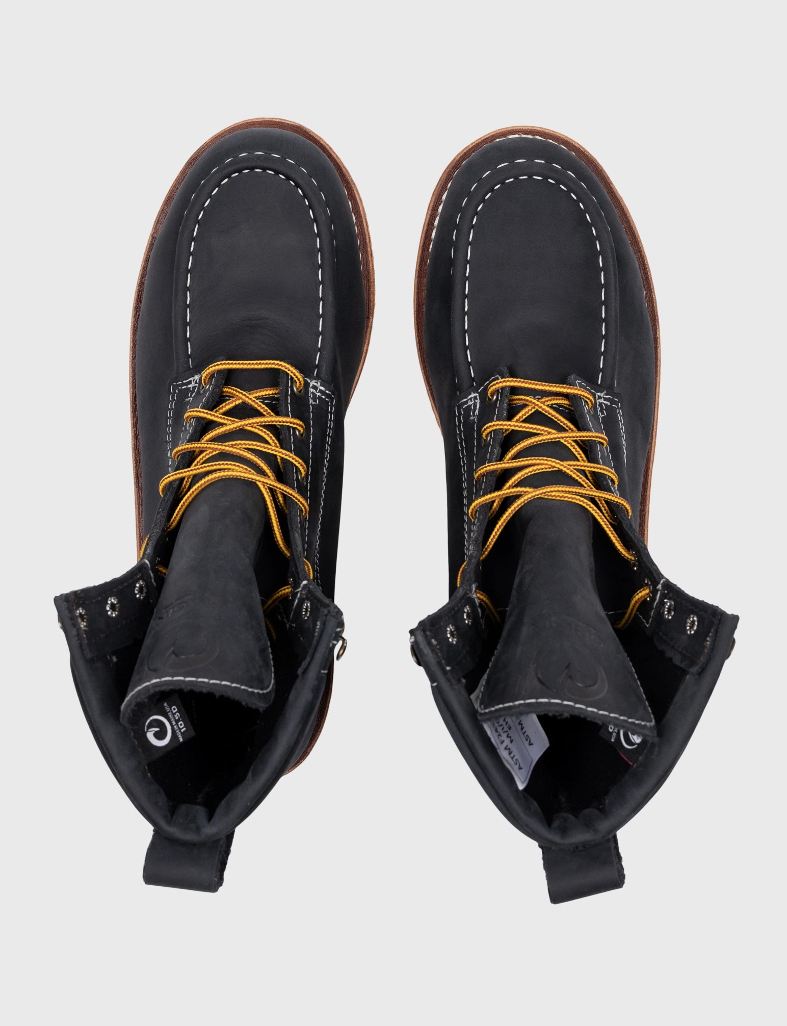 MAINE MOC STEEL TOE BOOT 8 - NATURAL WEDGE SOLE - Image 10