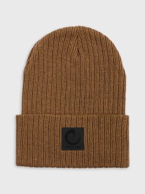 ORIGIN? LEATHER PATCH BEANIE