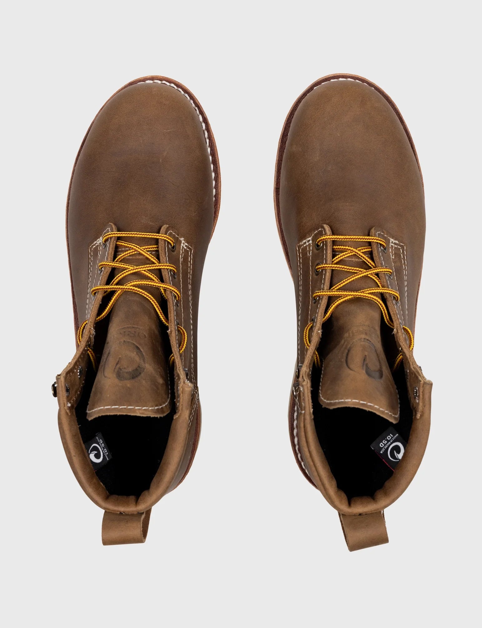 THE WILTON 6 STEEL TOE WORK BOOT - NATURAL WEDGE SOLE - GRADED QUALITY - Image 6