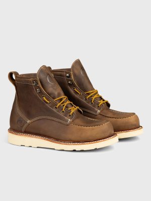 MAINE MOC TOE BOOT - NATURAL WEDGE SOLE