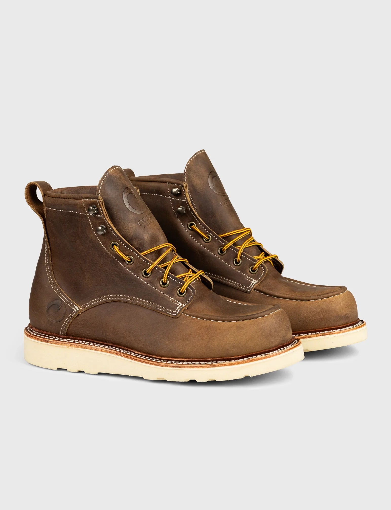MAINE MOC TOE BOOT - NATURAL WEDGE SOLE - GRADED QUALITY